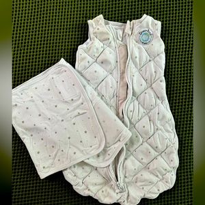 White Dreamland Baby Sleep Swaddle — Small